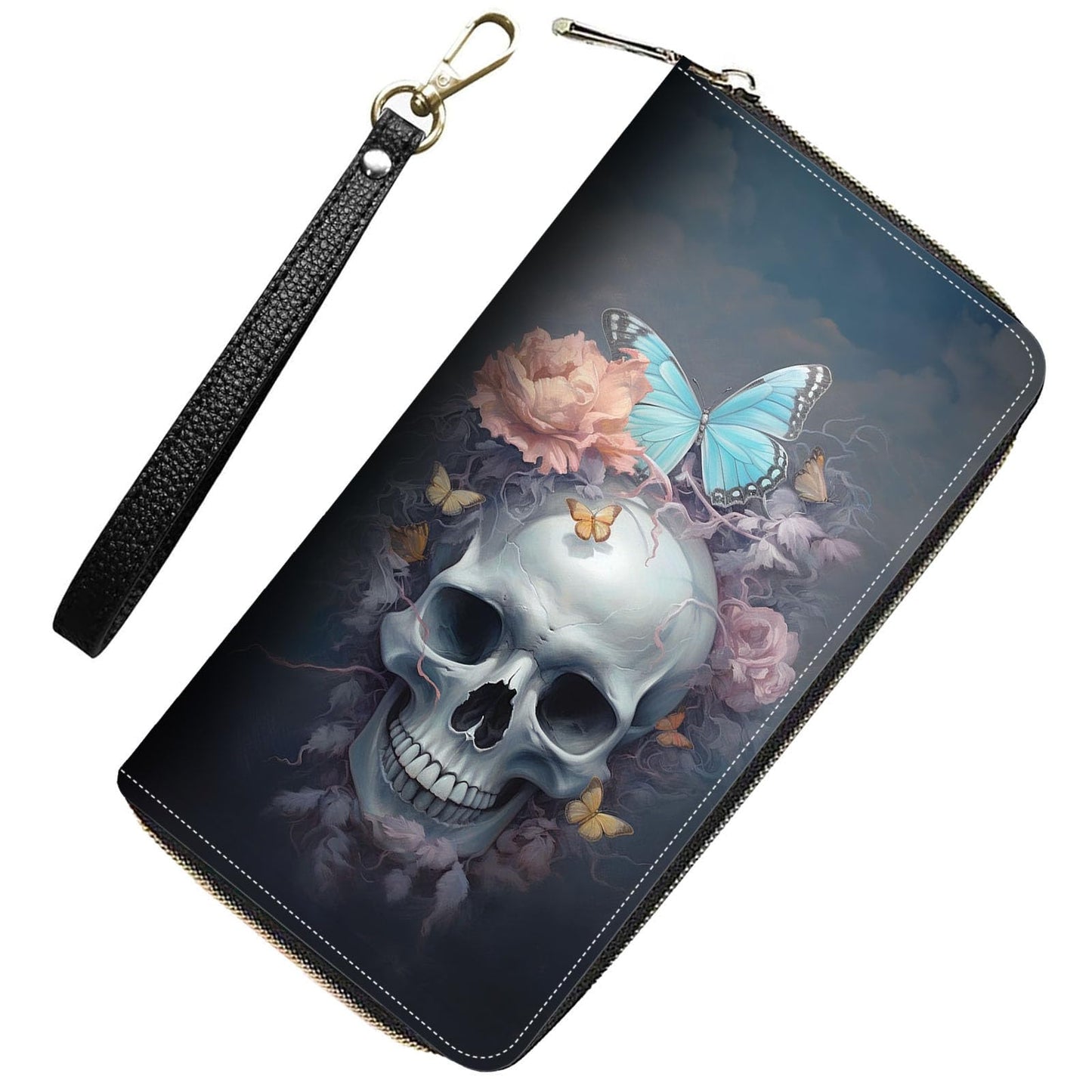 HOTWomens Wallet,RFID Blocking Large Capacity Clutch,Zip Around Leather Purse with 8 Card Slots,Bill Compartments Coin Pocket - Dragon