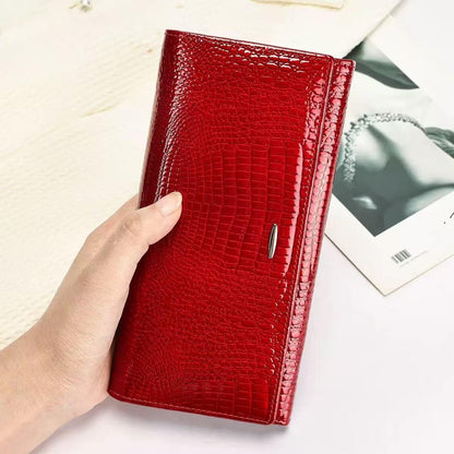 HOTWomen's Long Leather Wallet | Credit Card Holder, Fashion Clutch, Casual Style