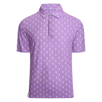 HOTDamipow Premium Golf Shirts for Men Dry Fit Performance Polo Short Sleeve Collared Shirt