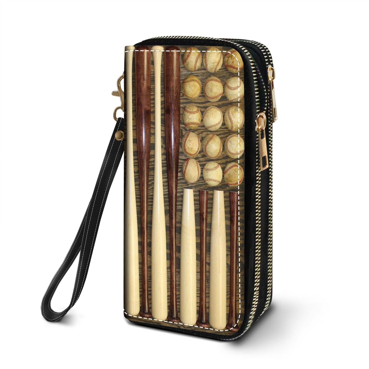 HOTWomen's Large Capacity Wallet PU Leather Double Zipper Clutch Purse Multifunctional Wallet with Removable Wristlet Strap for Smart Phone/Coin/Card/Cash, Flower Butterfly