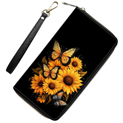HOTWomens Wallet,RFID Blocking Large Capacity Clutch,Zip Around Leather Purse with 8 Card Slots,Bill Compartments Coin Pocket - Dragon