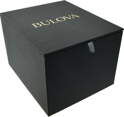 HOTBulova Men's Dress Classic Diamond Watch, 3-Hand Date Quartz Watch, Stainless Steel Bracelet, 41mm