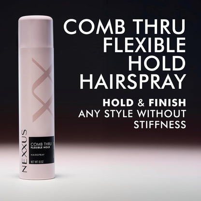 HOTNexxus Styling Spray Comb Thru Finish Flexible Hold Hairspray Powered by STYLEPROTECT Technology 10 oz