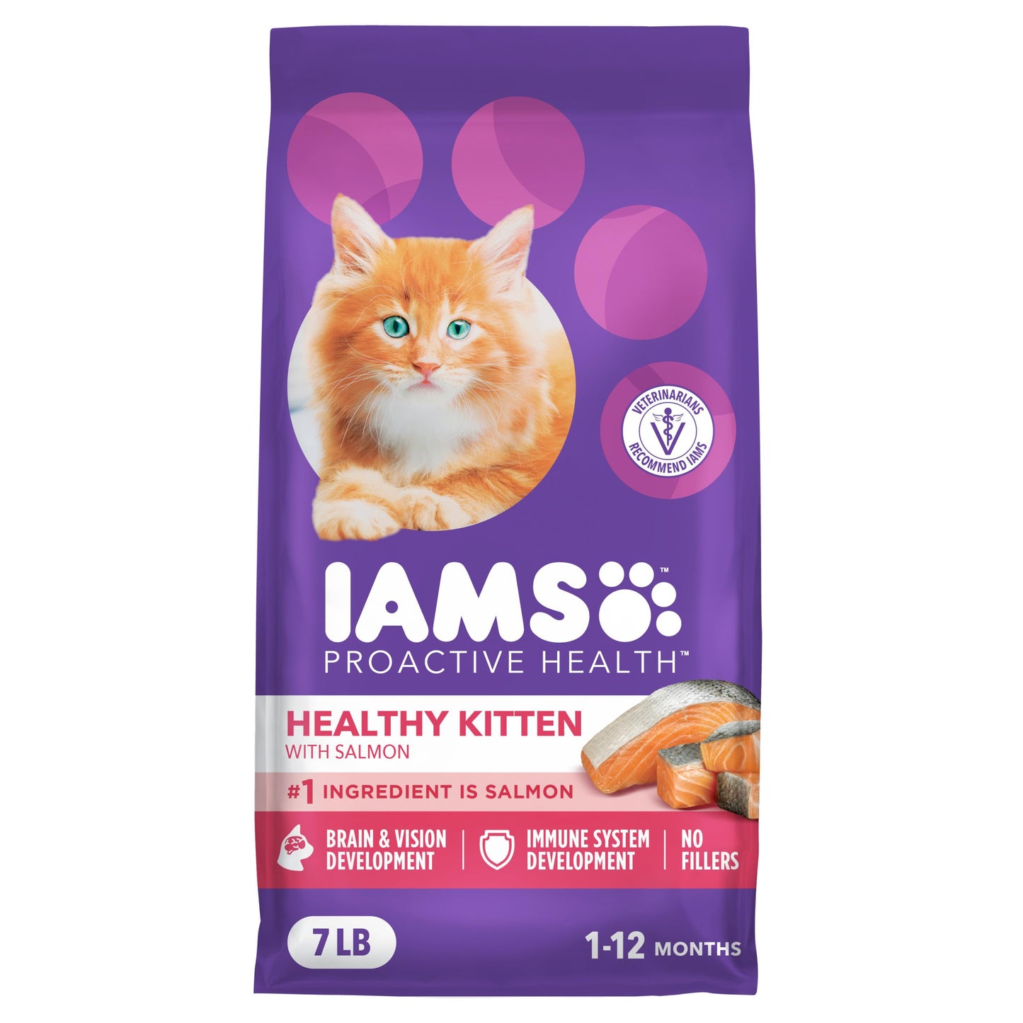 HOTIAMS Proactive Health Healthy Kitten Dry Cat Food, Chicken, 3.5 lb | Veterinarian-recommended, real chicken #1 ingredient, Omega-3 DHA & taurine, supports digestion, skin health, immune system