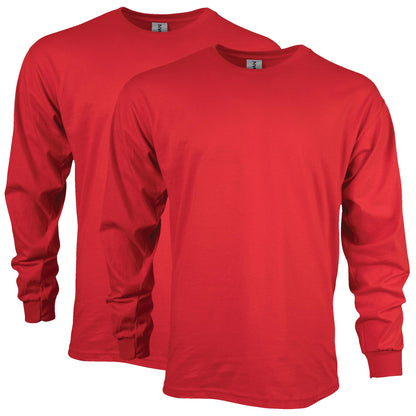 HOTGildan Adult Ultra Cotton Long Sleeve T-Shirt, Style G2400, Multipack