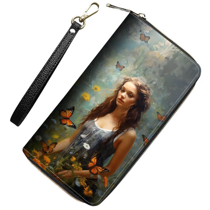 HOTWomens Wallet,RFID Blocking Large Capacity Clutch,Zip Around Leather Purse with 8 Card Slots,Bill Compartments Coin Pocket - Dragon