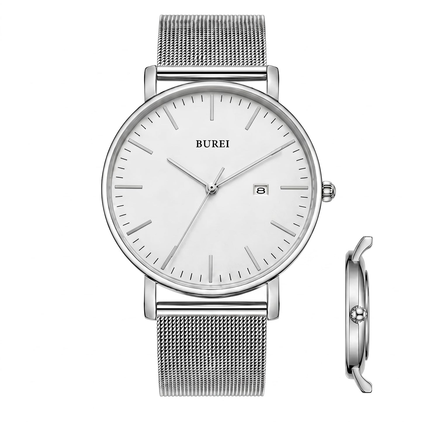 HOTBUREI Men Wrist Watches Fashion Minimalist Thin Analog Quartz Waterproof Watches for Men, Refined Gifts for Men, Boyfriend, Husband, Dad