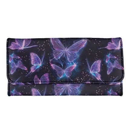 HOTHowilath Womens Hibiscus Flower Wallet Clutch Organizer With Change Pocket, Credit Card Clutch Long Purse for Women - Hot Pink