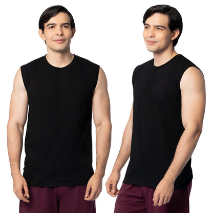 HOTFruit of the Loom Men's Eversoft Cotton Sleeveless T Shirts, Breathable & Moisture Wicking with Odor Control, Sizes S-4X