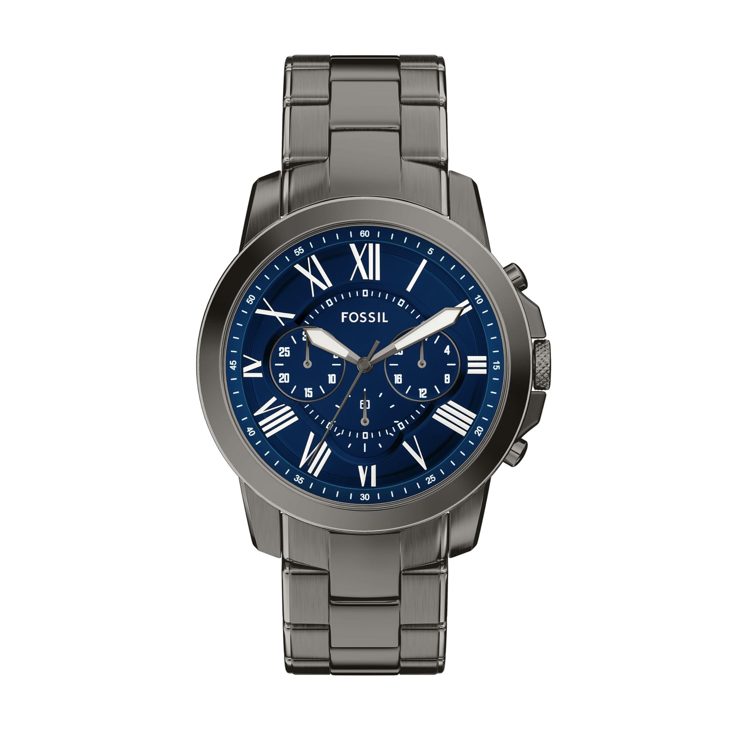 HOTFossil Men's Watch, Grant Quartz Stainless Steel Chronograph Watch for Men