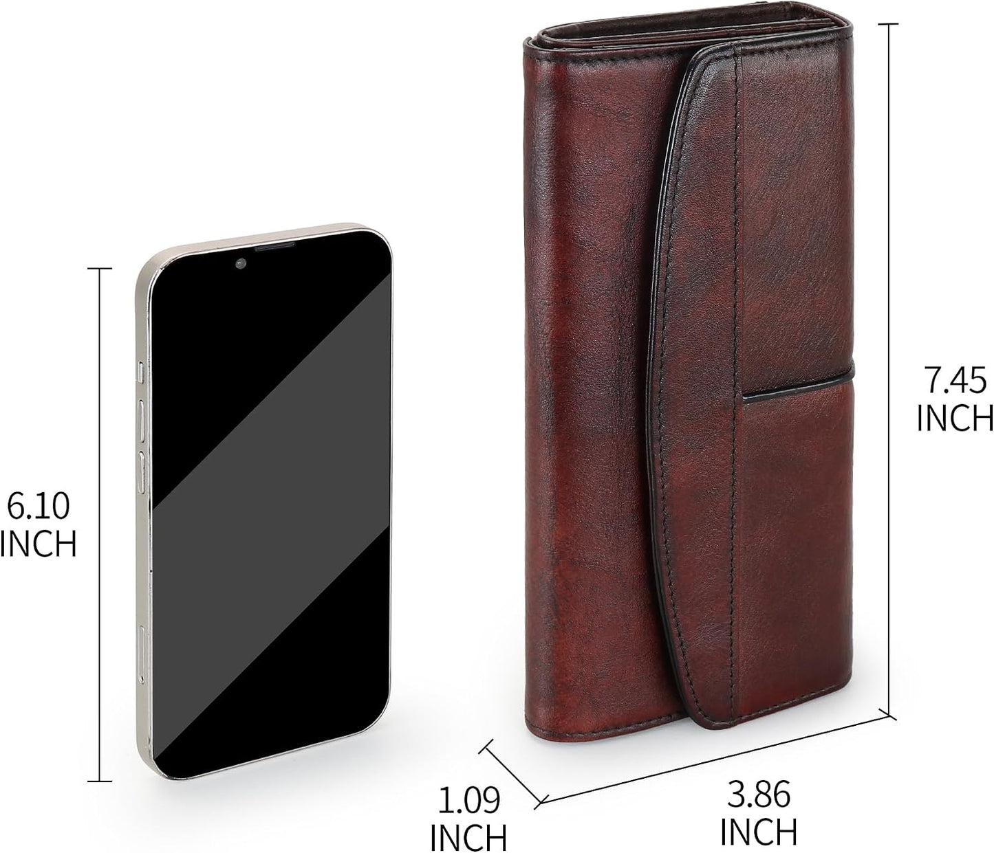 HOTWallets for Women Large Capacity Leather Clutch Wallet Card Organizer Women's Purse