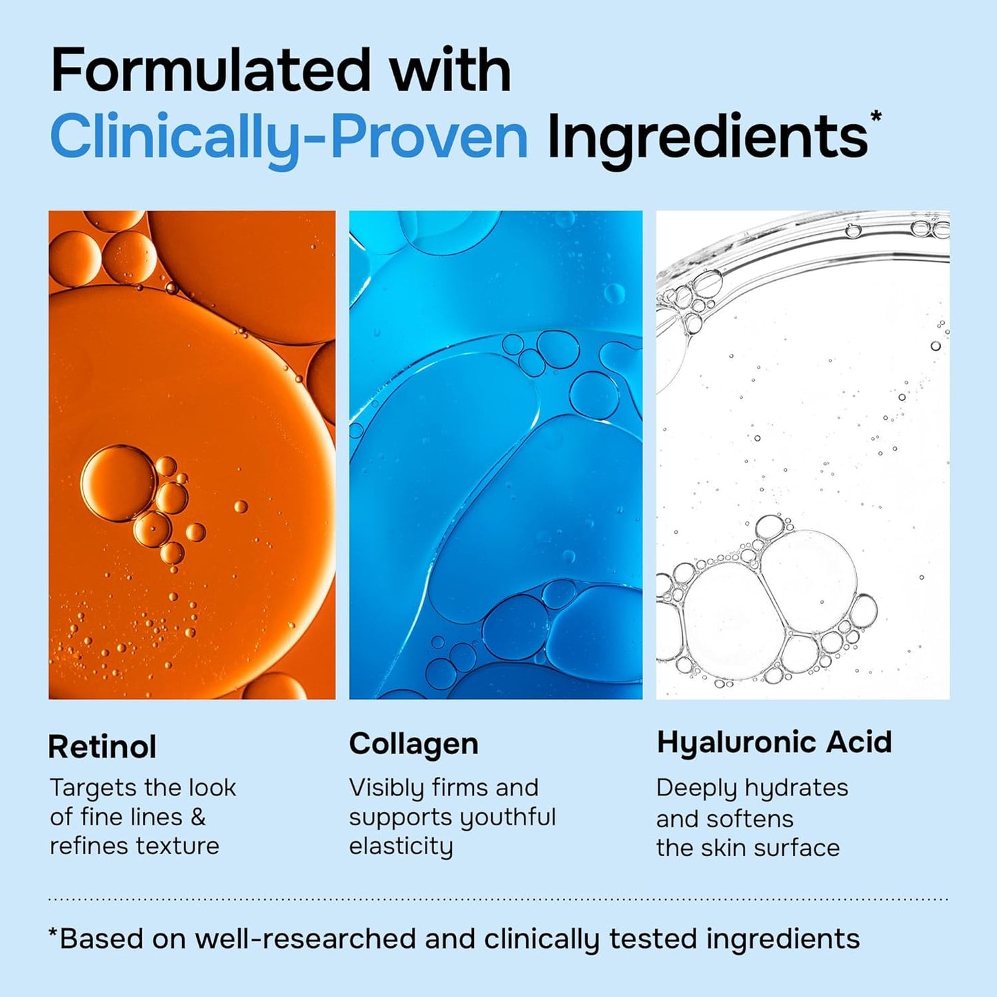 HOTAnti-Aging Face Moisturizer with Retinol, Collagen & Hyaluronic Acid - Moisturizer Face Cream for Women & Men - Visibly Firming & Hydrating Neck Cream - Day & Night Skin Care - 1.7 fl oz
