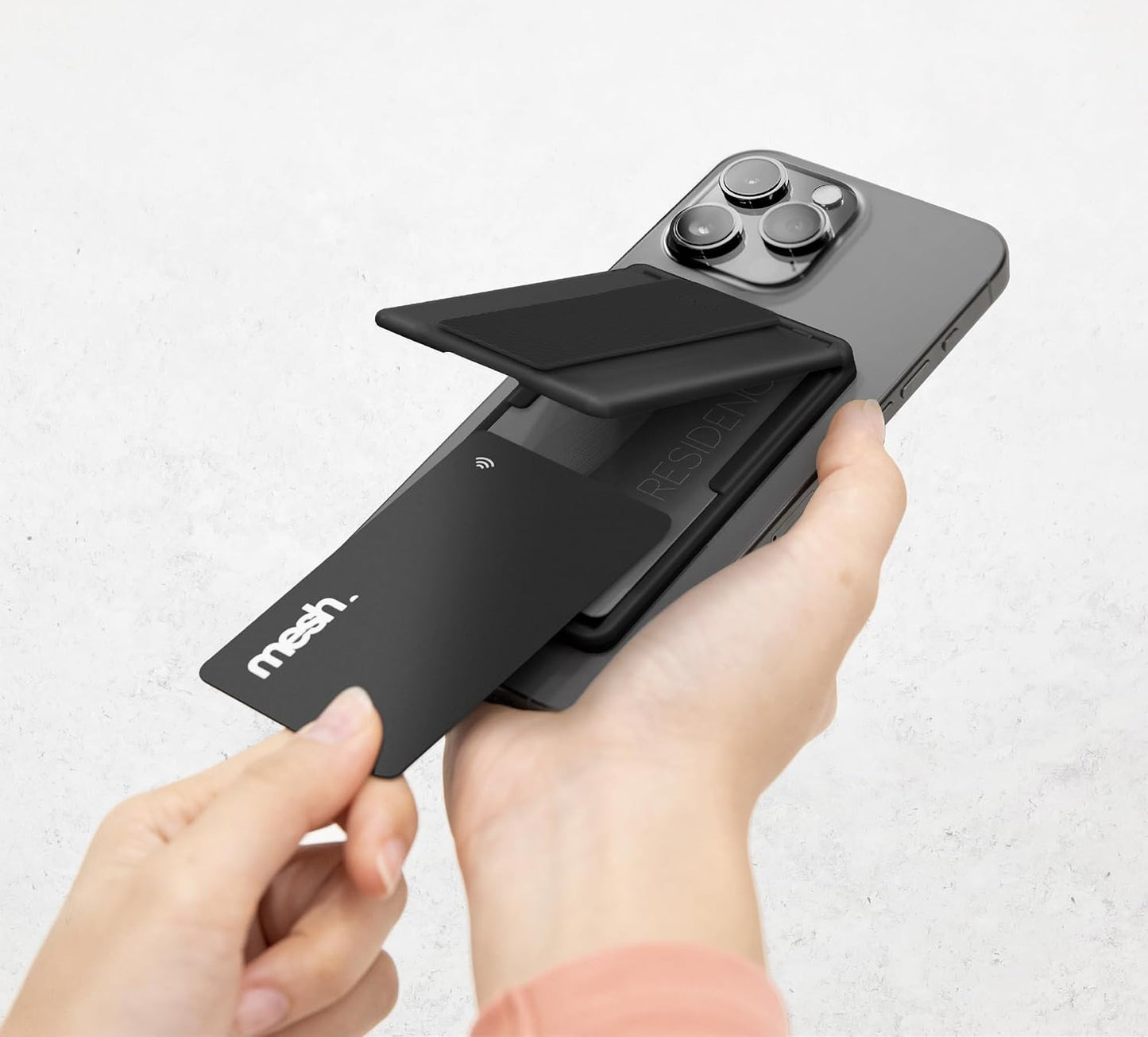 HOTUNIQ HELDRO ID MAGNETIC CARD HOLDER WITH GRIP-BAND AND STAND