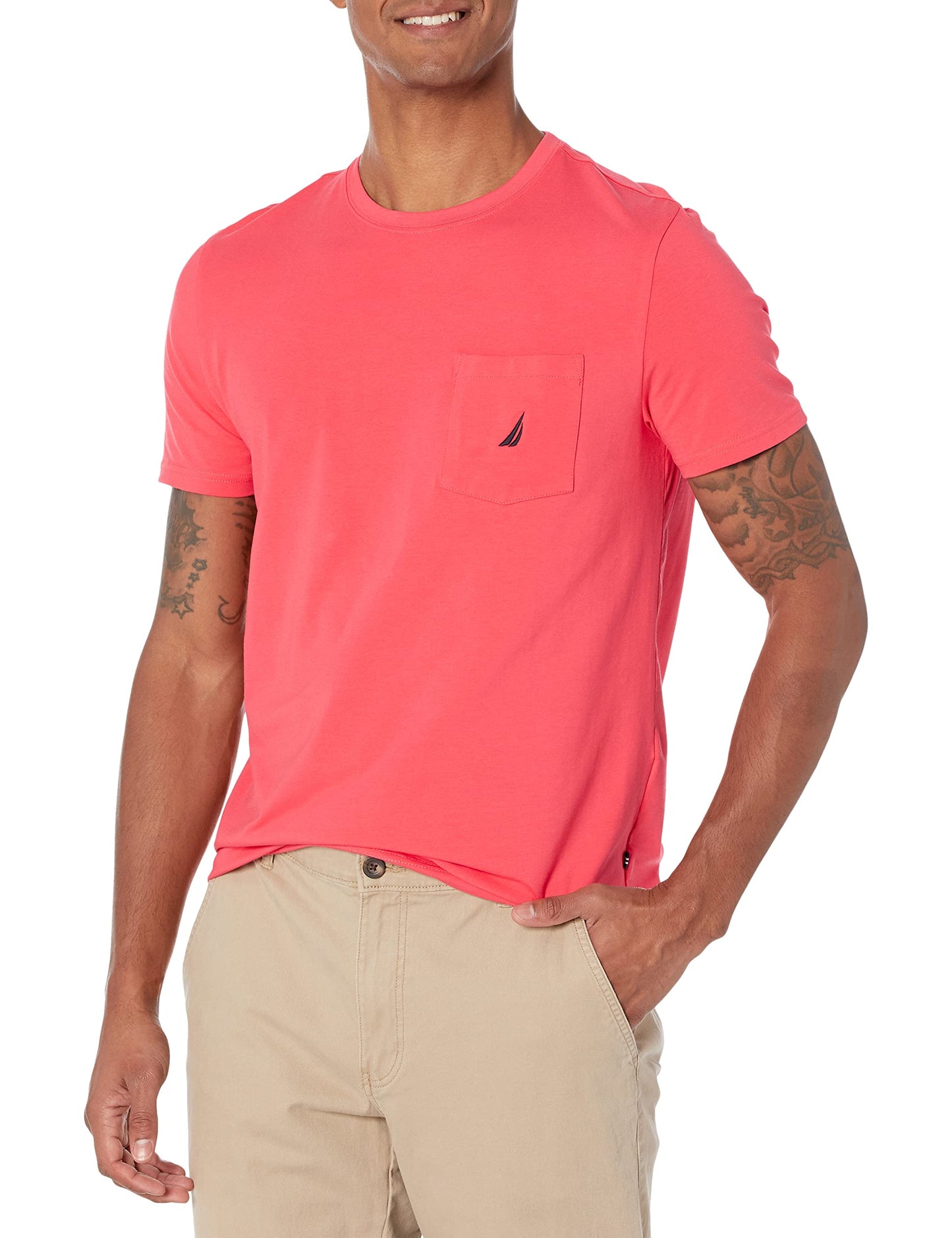 HOTNautica Men's Classic Fit Pocket T-Shirt | Designed Exclusively for Big & Tall Men