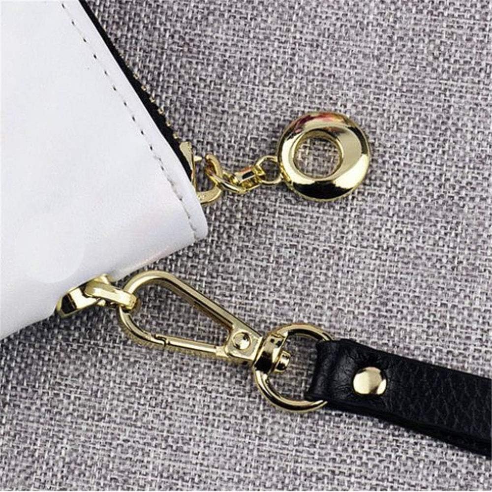 HOTPersonalized Photo Wallet Women Leather Wallet Clutch Wallet with Wristlet handbag best gift for women(Black Double Side)