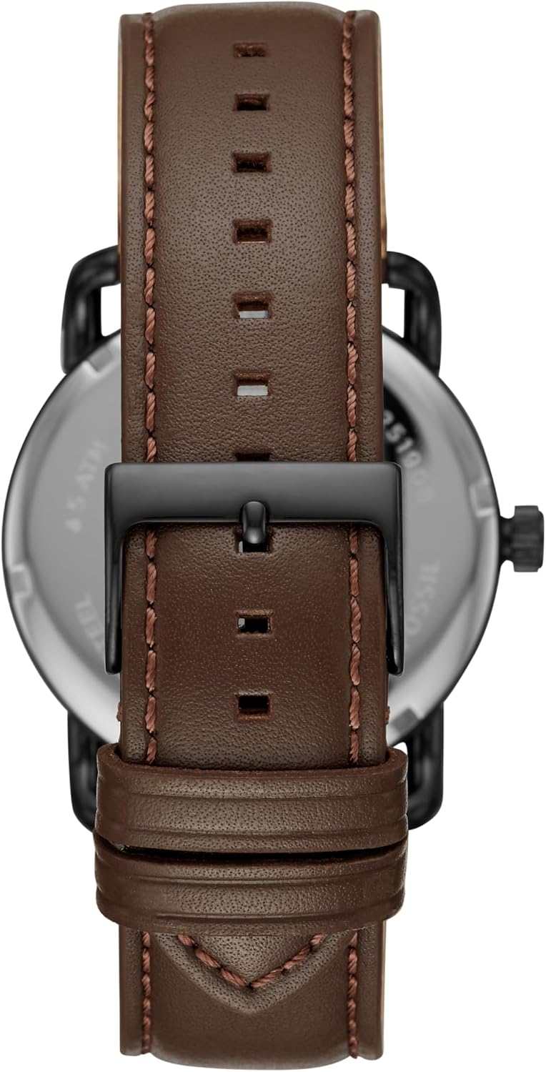 HOTFossil Men's Copeland Quartz Stainless Steel and Leather Three-Hand Watch for Men