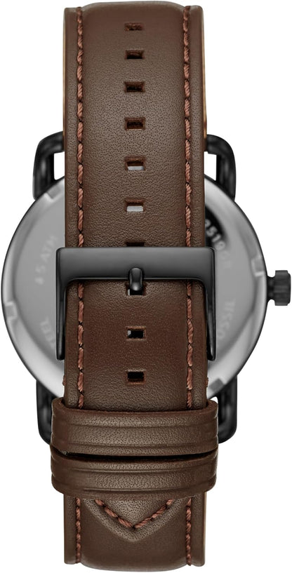 HOTFossil Men's Copeland Quartz Stainless Steel and Leather Three-Hand Watch for Men
