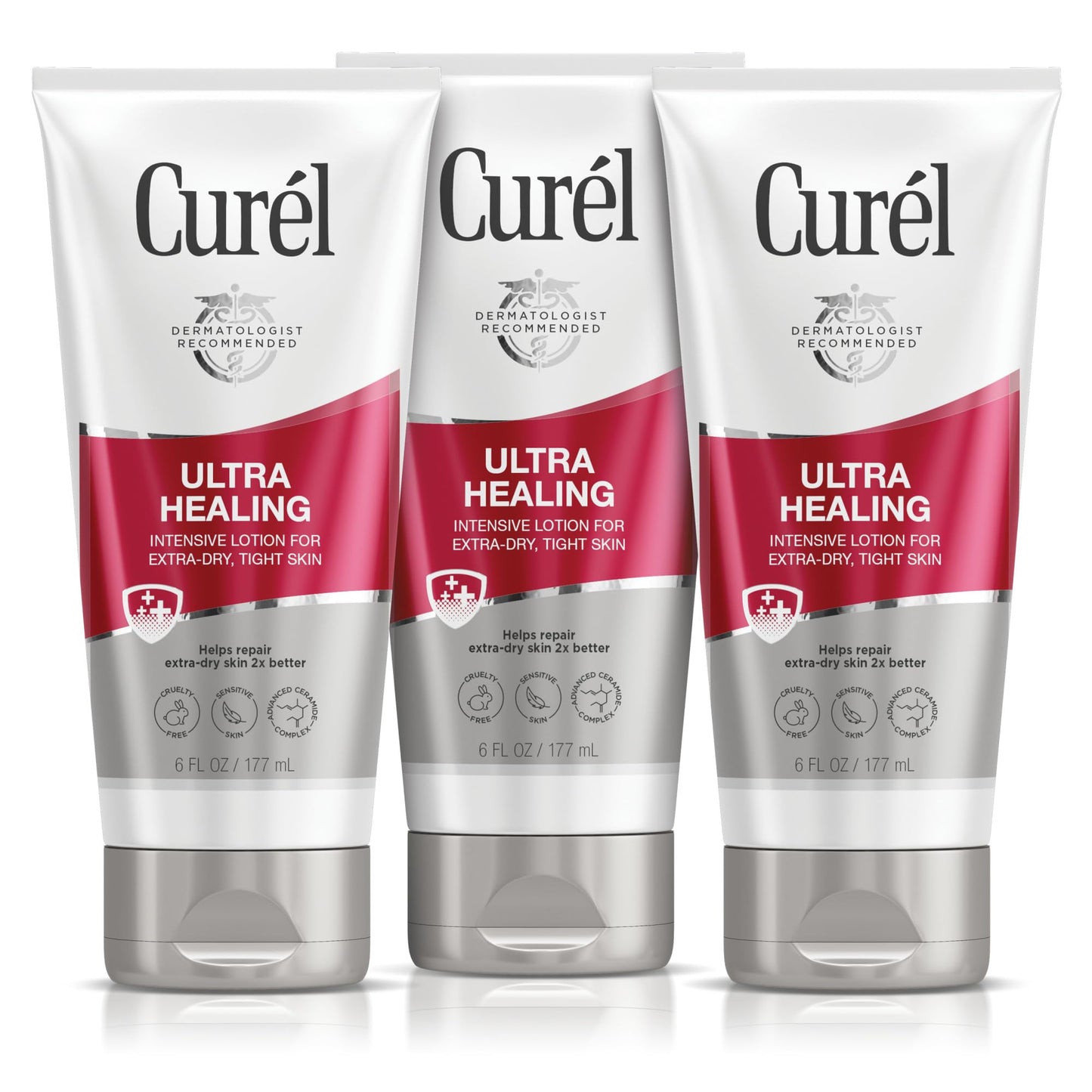 HOTCurel Ultra Healing Intensive Fragrance-Free Lotion For Extra-Dry Skin, Dermatologist Recommended, Ideal for Sensitive Skin, Cruelty Free, Paraben Free, 20 Oz | Repairs Moisture Barrier, Ceremides, Dry & Sensitive Skin, Eczema-Prone, Dermatologist Reco