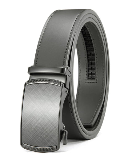 HOTCHAOREN Mens Belt Leather Ratchet Belt - Customizable Fit, Effortless Style (35mm)