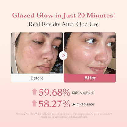 HOTmedicube Wrapping Mask Collagen Glazed Milky Glow Daytime Peel Off Mask | Quick and Easy Care with Glutathione, Niacinamide for Plumped, Hydrated & Smooth Skin | Korean Skin Care, 2.53 fl.oz