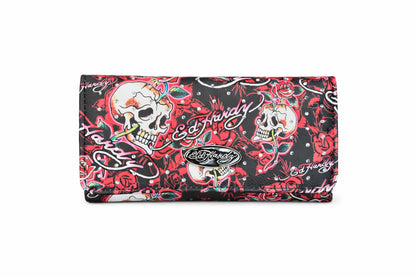 HOTED HARDY Women's Trifold Wallet with Multicompartment Storage EHW193 (Pink/White)