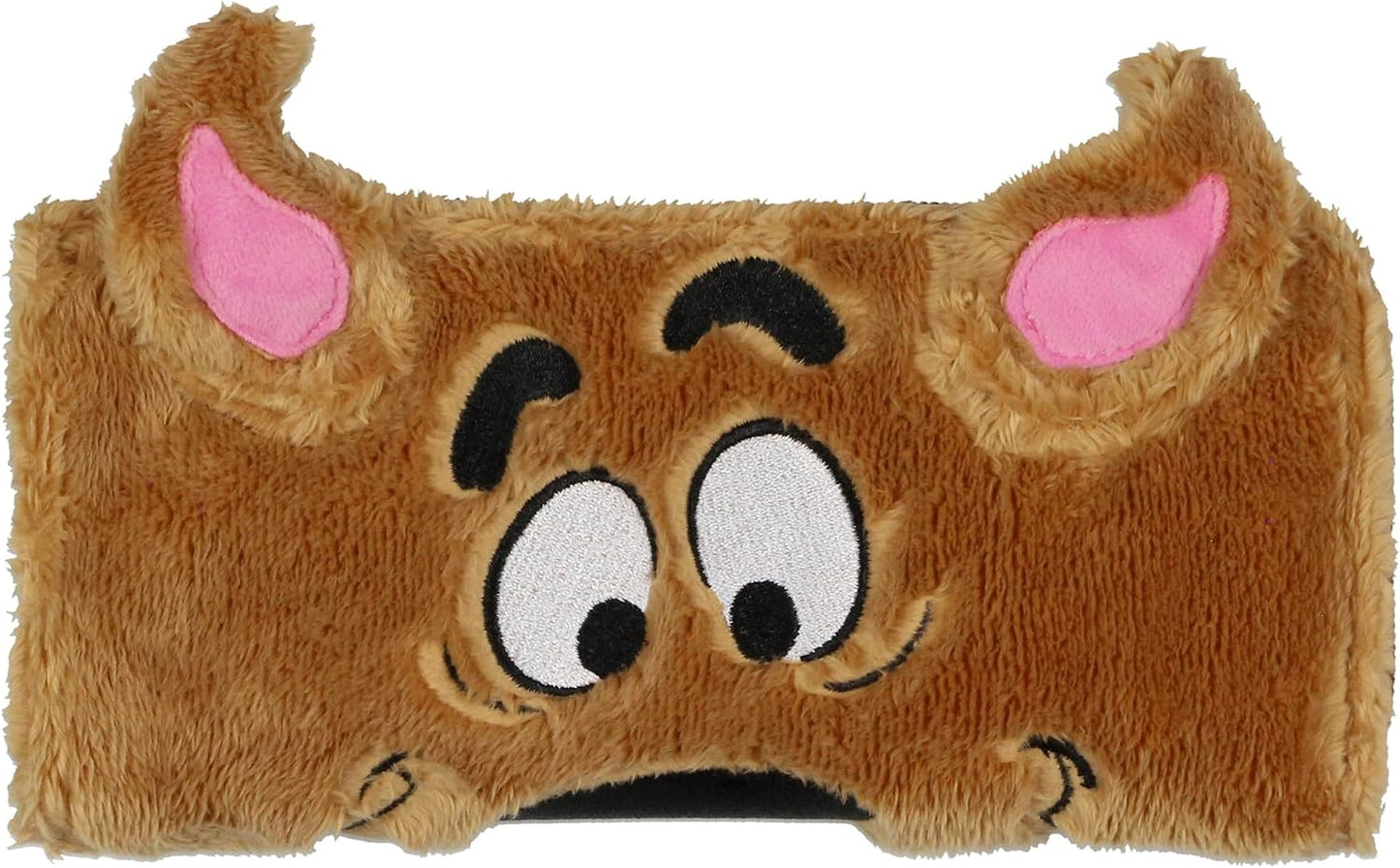HOTBioworld Scooby Doo! Cartoon 3-D Ears Fuzzy Scooby Quarter Zip Travel Wallet