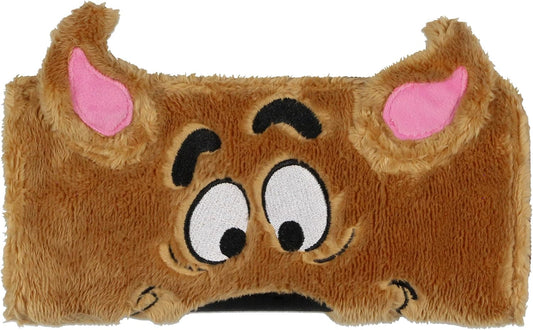 HOTBioworld Scooby Doo! Cartoon 3-D Ears Fuzzy Scooby Quarter Zip Travel Wallet