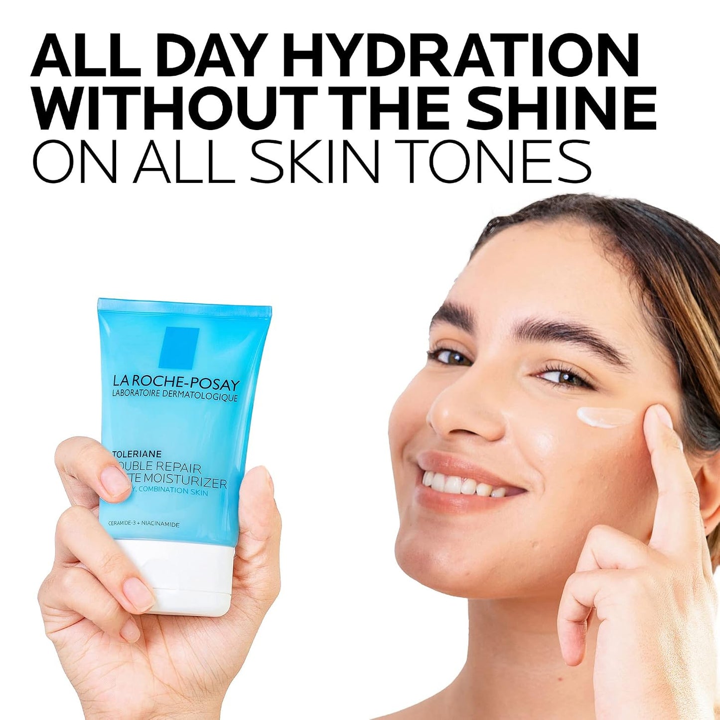 HOTLa Roche-Posay Toleriane Double Repair Matte Face Moisturizer, Daily Moisturizer For Oily Skin With Ceramide And Niacinamide For All Skin Tones, Oil Free, Non-Comedogenic, Available with SPF 30