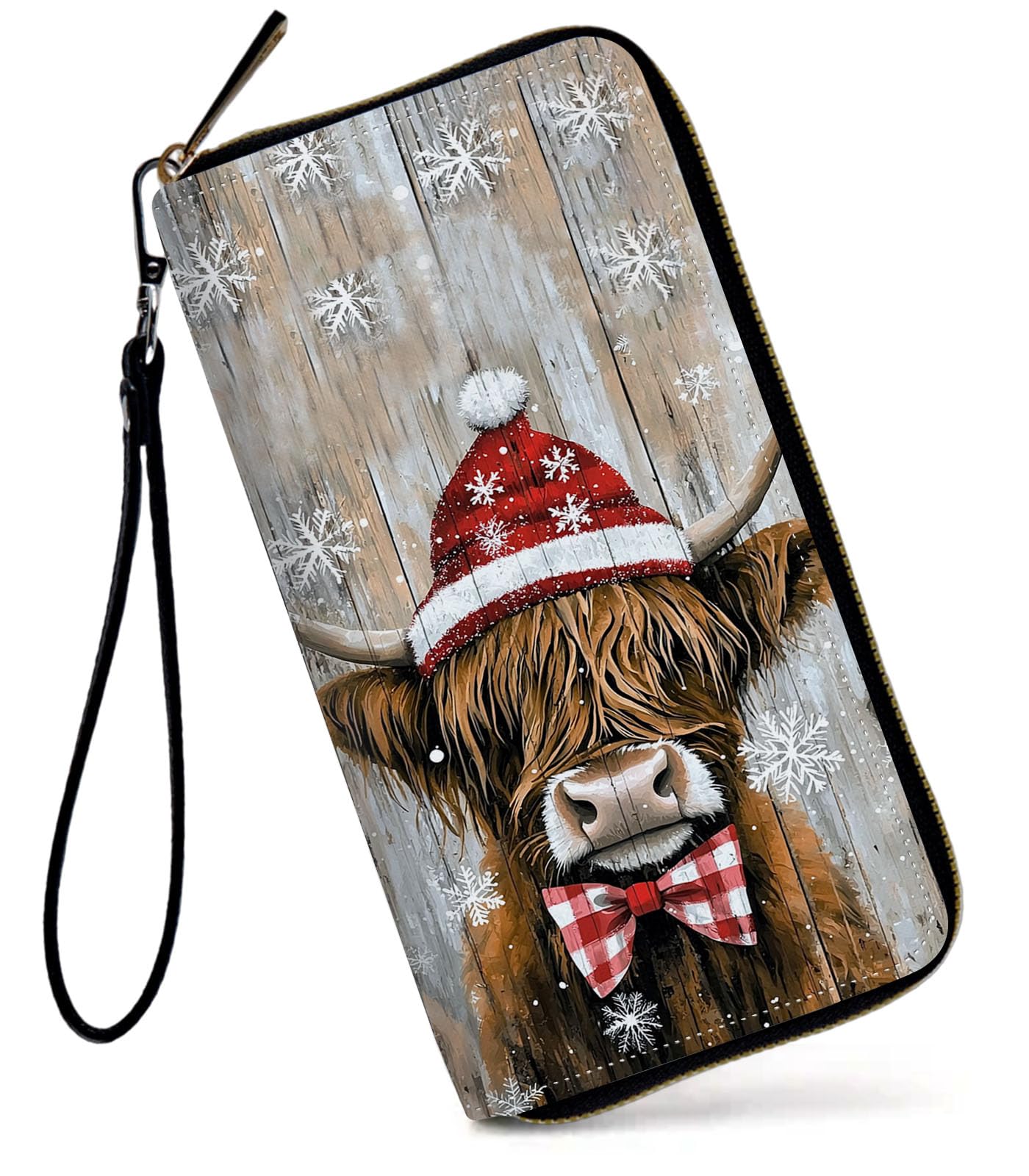 HOTWomens Wallet, Large Capacity RFID Blocking PU Leather Wristlet Wallets for Women Ladies Men Credit Card Holder Zipper Wallet Phone Holder Clutch Travel Purse, Art Moon Starry Night