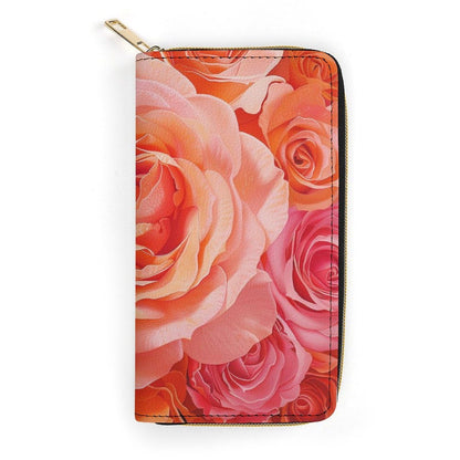 HOTTie Dye Rainbow Print Long Wallet for Women Men PU Leather Card Holder Organizer with Zipper Coin Pocket & Cash Slots