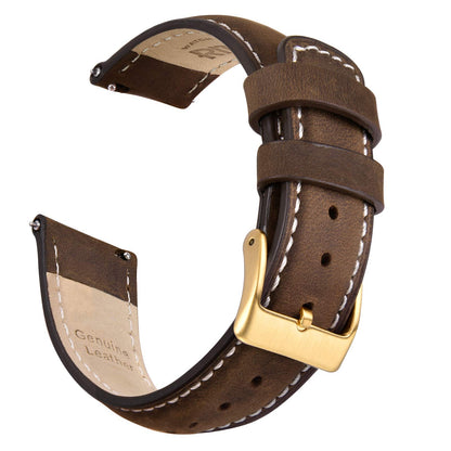 HOTRitche Christmas Gift Quick Release Leather Watch Bands Genuine Watch Straps for Men Women Top Grain Leather Watch Strap, White Elephant Gifts, Stocking Stuffers for Men, Father's Day gifts