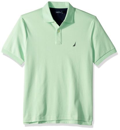 HOTNautica Men's Classic Fit Short Sleeve Dual Tipped Collar Polo Shirt