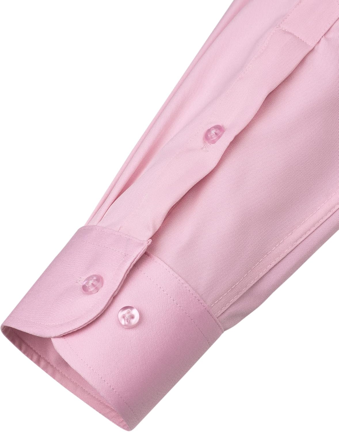 HOTJ.VER Men's Dress Shirts Solid Long Sleeve Stretch Wrinkle-Free Formal Shirt Business Casual Button Down Shirts