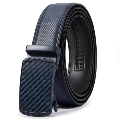 HOTVATAN Men's Belt Leather Ratchet Belt for Men Dress Casual Every Day with Adjustable Buckle, Trim to Fit