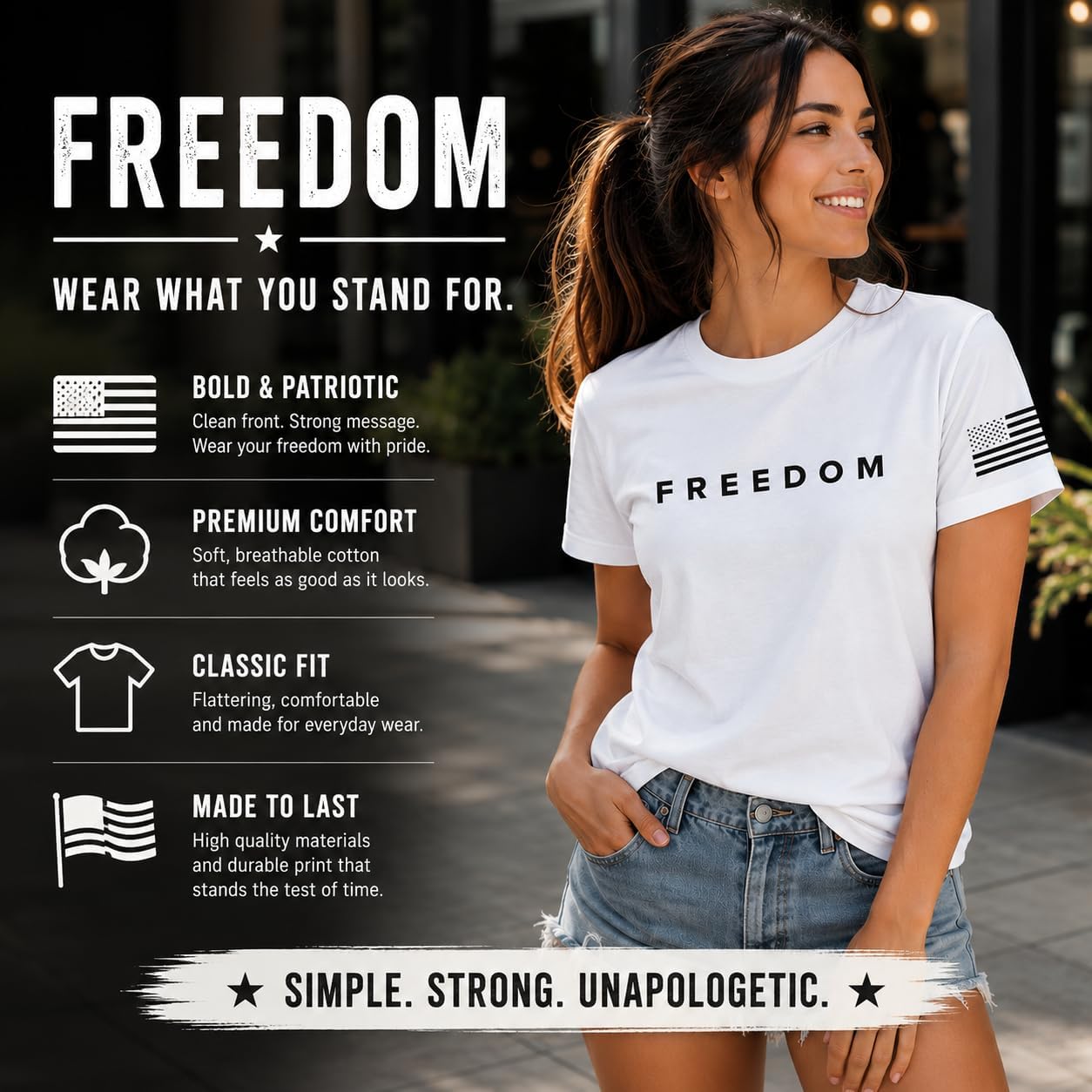 HOTFreedom Charlie Kirk White T Shirt White L I am Charlie Kirk Shirt