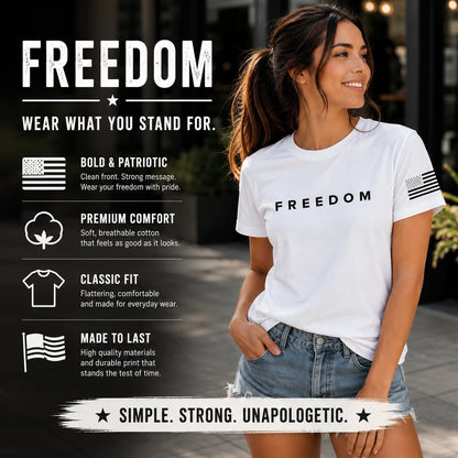 HOTFreedom Charlie Kirk White T Shirt White L I am Charlie Kirk Shirt
