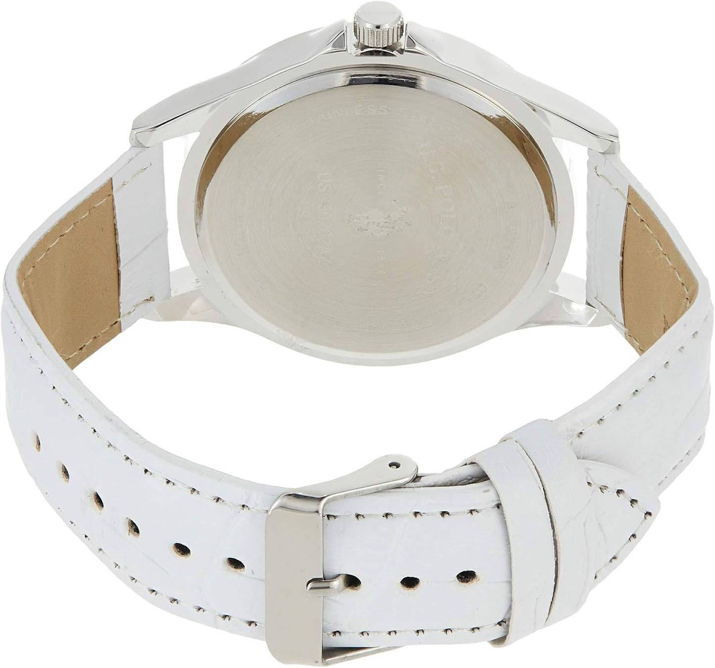 HOTAccutime U.S. Polo Assn. Classic Men's USC50202 Analog Display Analog Quartz White Watch