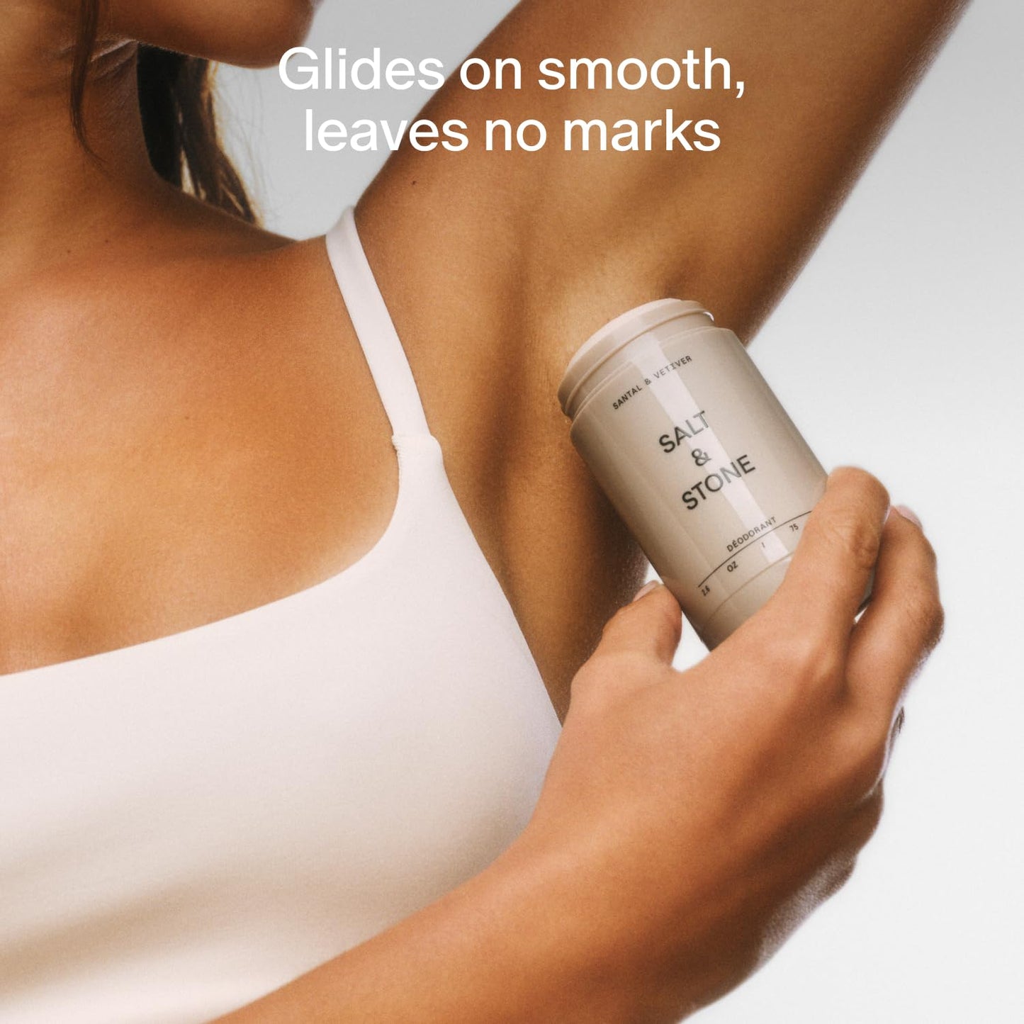 HOTSalt & Stone Aluminum-Free Deodorant, Women & Men Bergamot & Hinoki 2.6 oz | Extra Strength 48 Hour Protection, Gender Neutral Scent, Made with Niacinamide, Spirulina, Magnesium & Antioxidants