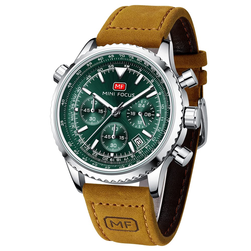 HOTAIMES Mens Watches for Men Casual Chronograph Waterproof Sport Military Watch Analog Quartz Movement Stylish Luxury Dress Wrist Watch Elegant Gift Watch for Men