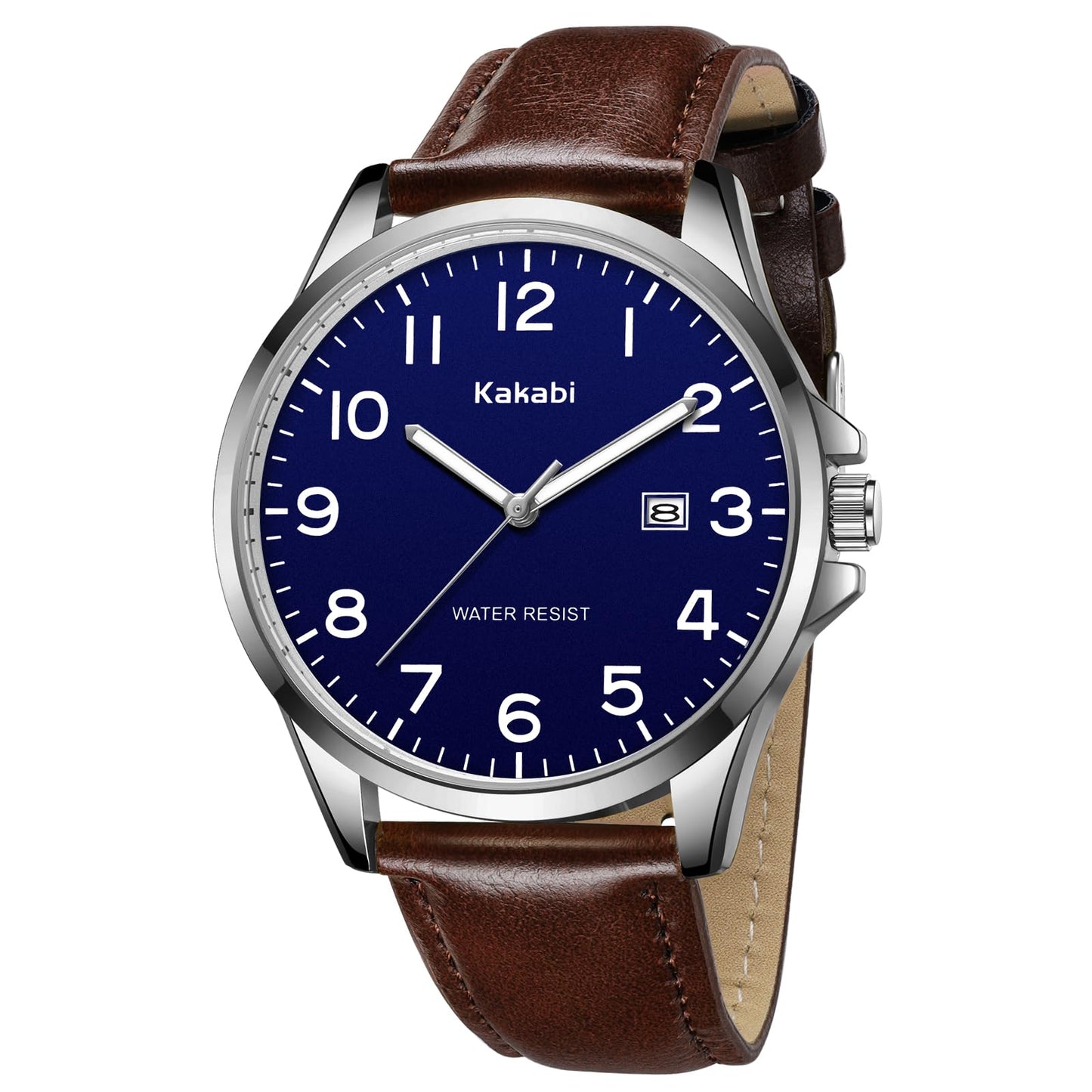 HOTWatch for Men, Fashion Minimalist Wrist Watch Waterproof Quartz Analog Date with Leather Strap