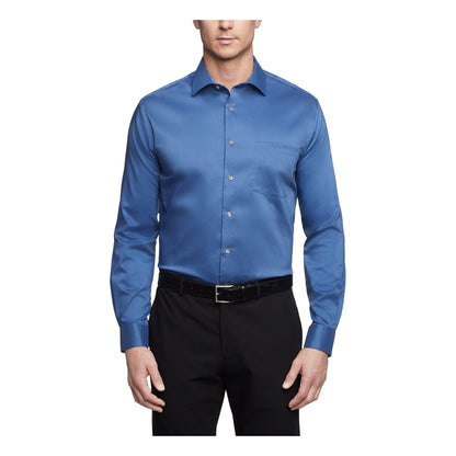 HOTVan Heusen Men's Dress Shirt Regular Fit Ultra Wrinkle Free Flex Collar Stretch Solid
