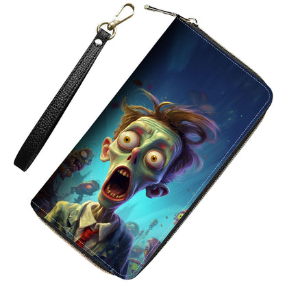 HOTWomens Wallet,RFID Blocking Large Capacity Clutch,Zip Around Leather Purse with 8 Card Slots,Bill Compartments Coin Pocket - Dragon