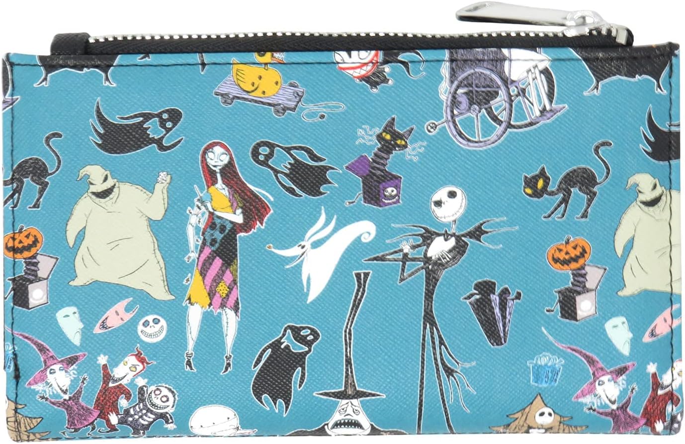 HOTLoungefly Disney The Nightmare Before Christmas Allover Print Bi-fold Wallet