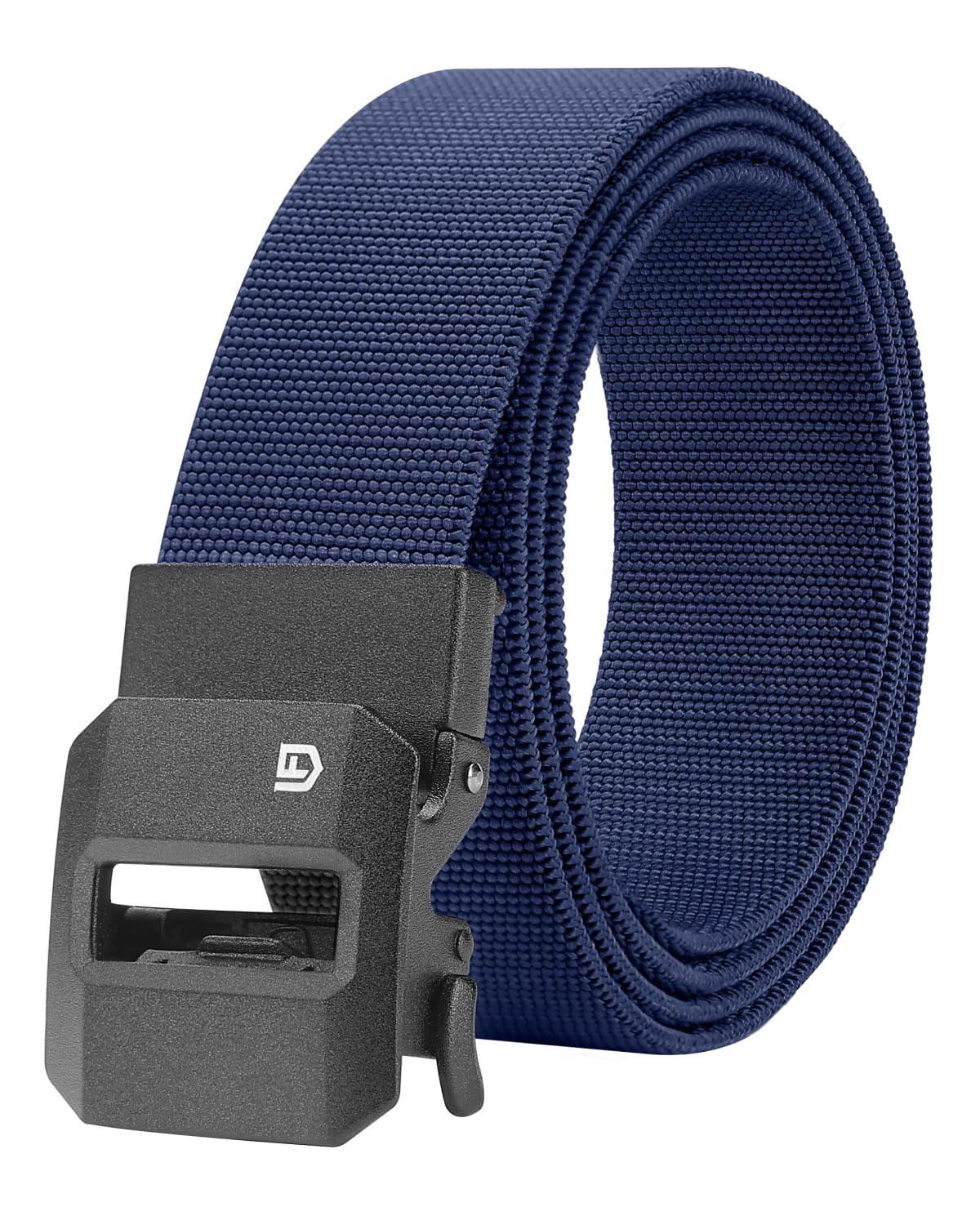 HOTFAIRWIN Ratchet Belt Men - Tactical Stretch Nylon Web Work Belts, Gift for Casual Jeans, Pants, Golf, and Everyday Use
