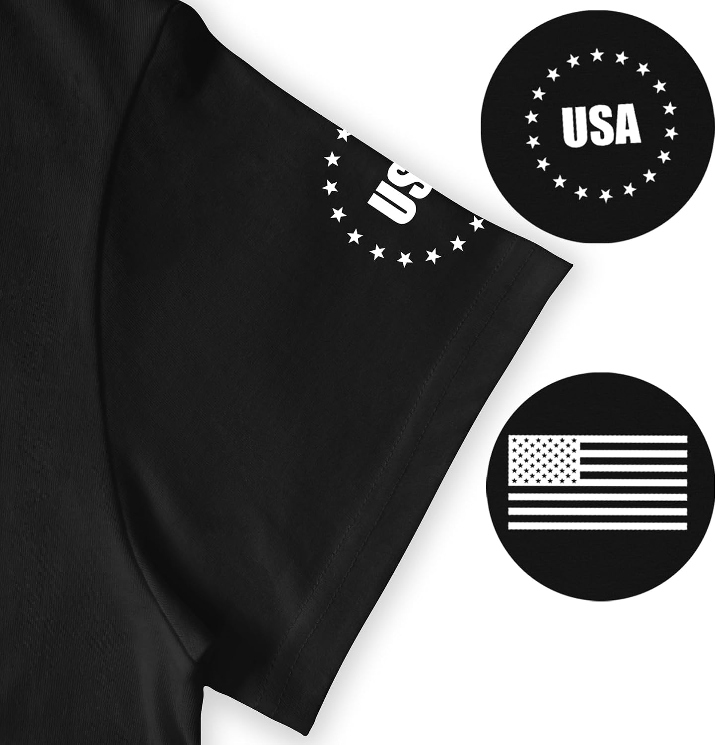HOTXLIEVO 4th of July Shirts Men:USA American Flag Patriotic Independence Day Higher Quality Short Sleeve T-Shirt