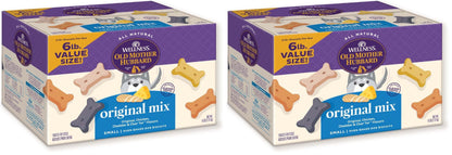 HOTWellness Old Mother Hubbard Classic P-Nuttier Dog Biscuits, Natural Training Treats, Peanut Butter Flavor, Mini Size, 6 lb Box