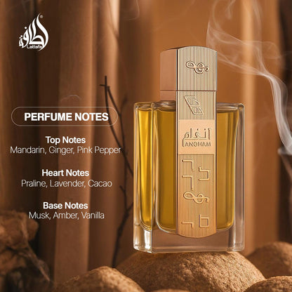 HOTLattafa Angham - Citrus, Lavender, Musk, Amber, Vanilla - Eau de Parfum Long-Lasting Fragrance for Unisex, 3.40 Ounce / 100 ml