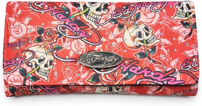 HOTED HARDY Women's Trifold Wallet with Multicompartment Storage EHW193 (Pink/White)