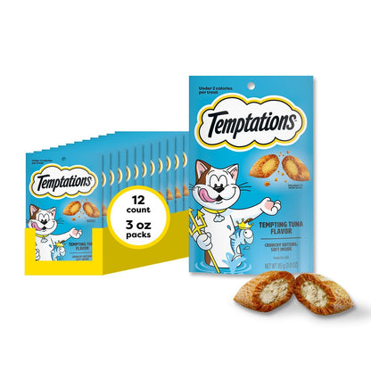 HOTTemptations Cat Treats Classic Crunchy and Soft Cat Treats, Tempting Tuna Flavor, 30 oz. Tub