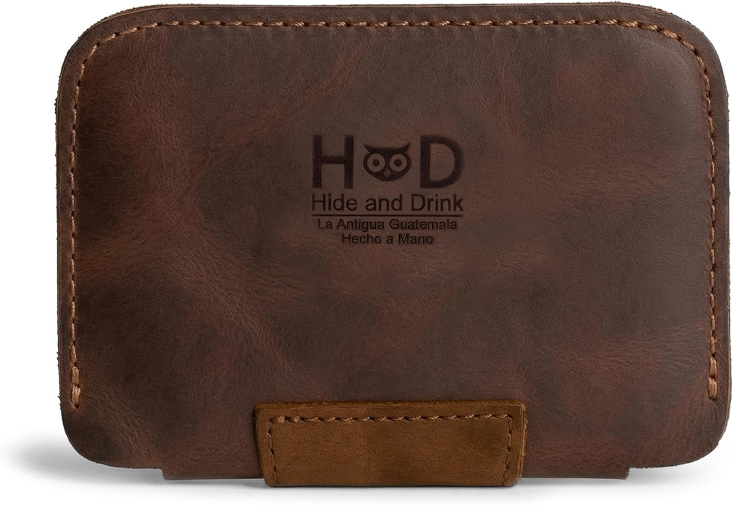 HOTHide & Drink, Leather Dog Wallet/Coin Pouch/Purse/Accessories/Card Holder/Cute Wallet, Handmade :: Bourbon Brown